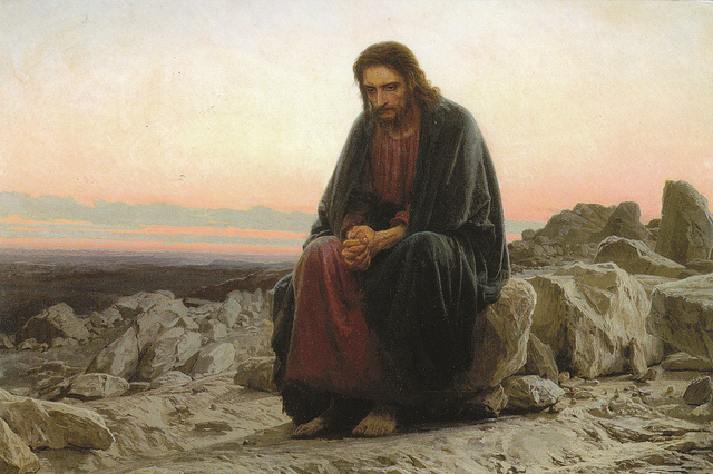 Resultado de imagen de Jesús en el desierto